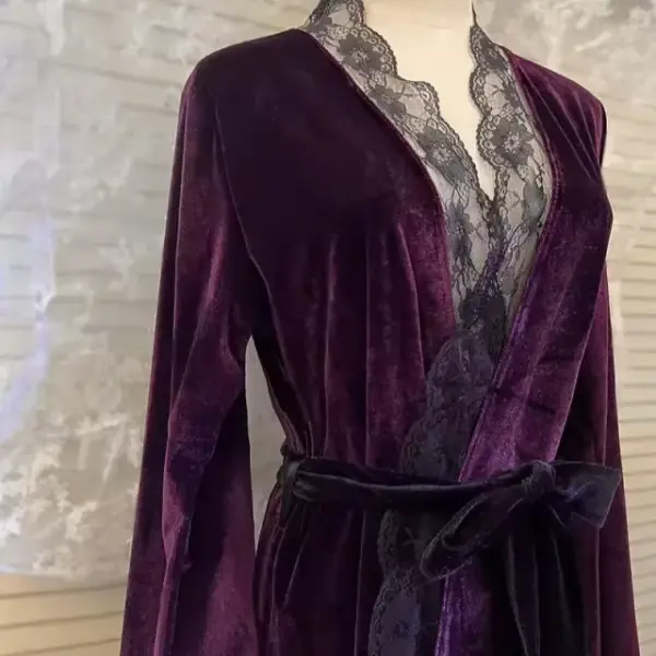 Midnight Luxe velvet robe
