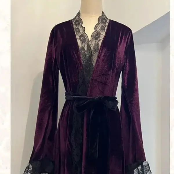 Midnight Luxe velvet robe