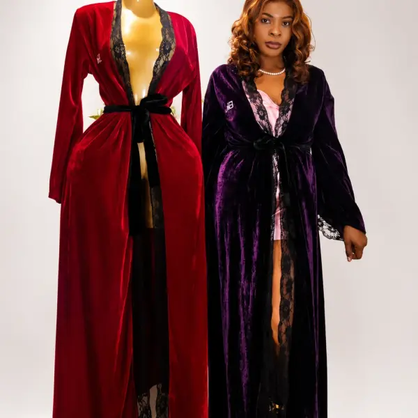 Midnight Luxe velvet robe