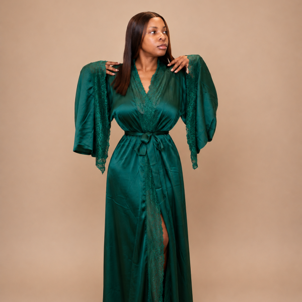 Ehi_Luxe Ice Silk Satin Robe