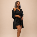 Becca two piece robe and slip dress set
