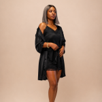 Becca two piece robe and slip dress set
