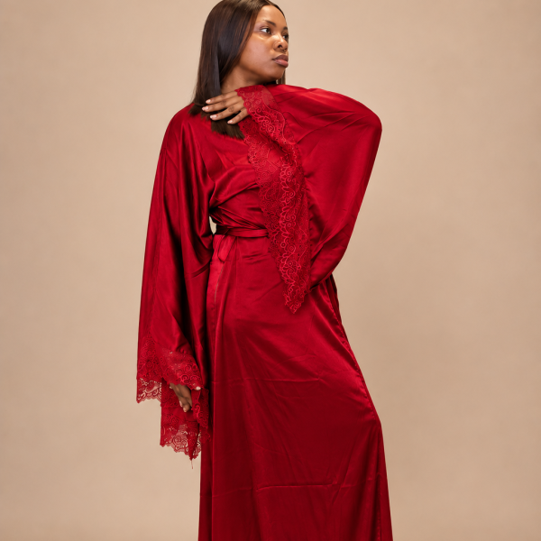 Ehi_Luxe Ice Silk Satin Robe