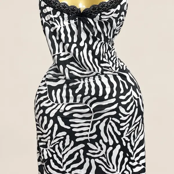 Curve Lace-Trim Cami Slip Dress