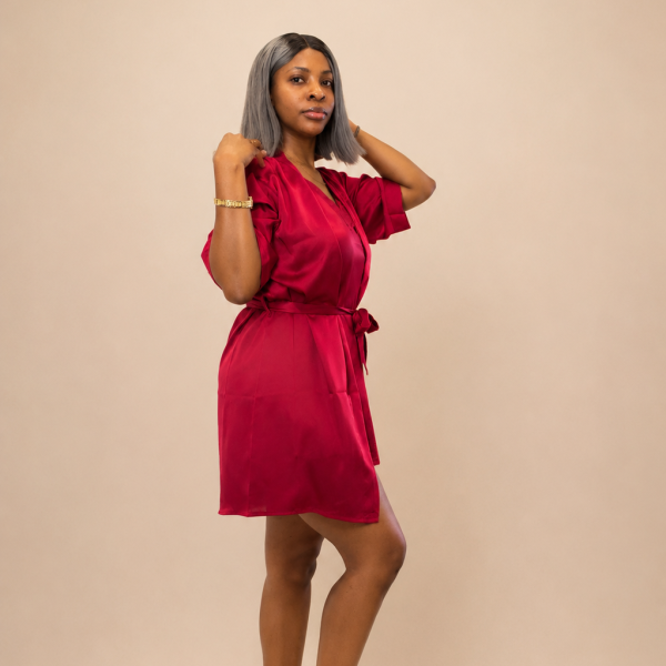 Becca two piece robe and slip dress set