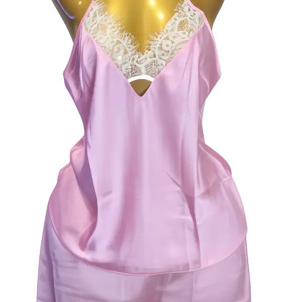 Luxe Satin Lace Two piece sleep set
