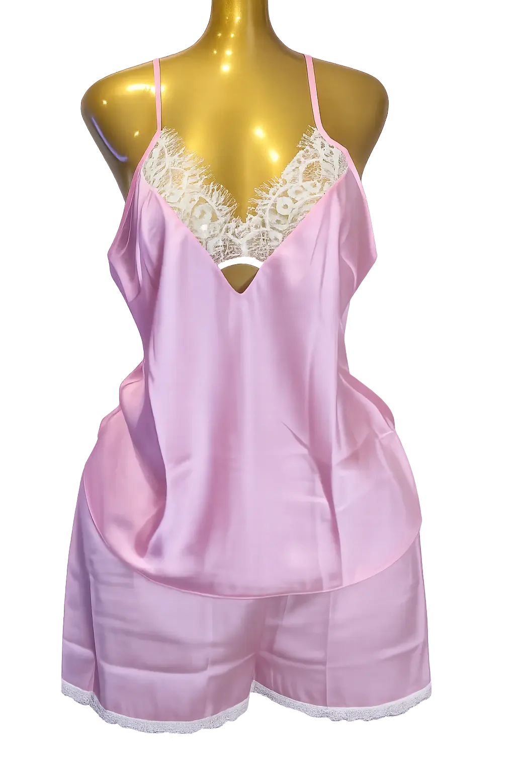 Luxe Satin Lace Two piece sleep set