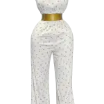 Cozy love Print 3 piece Lounge set
