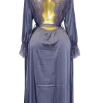 Elegant Luxury Lace Back Robe