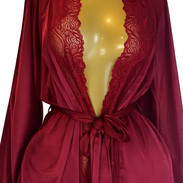 Ehi_Luxe Ice Silk Satin Robe