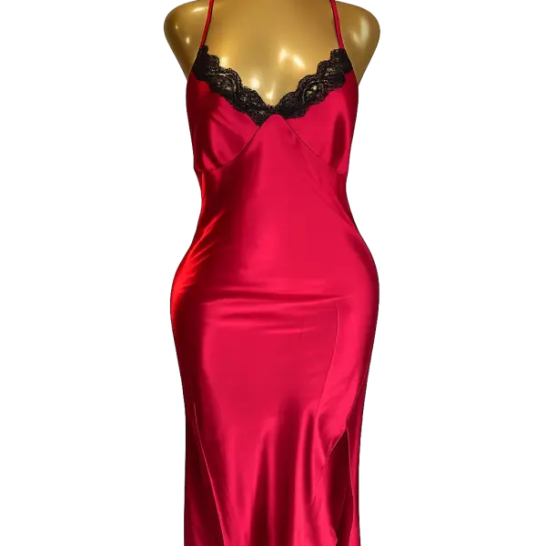 Ehi_Luxe Satin Lace Slip Dress