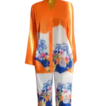 Ehi_Luxe Ice Silk Satin Two-Piece Set