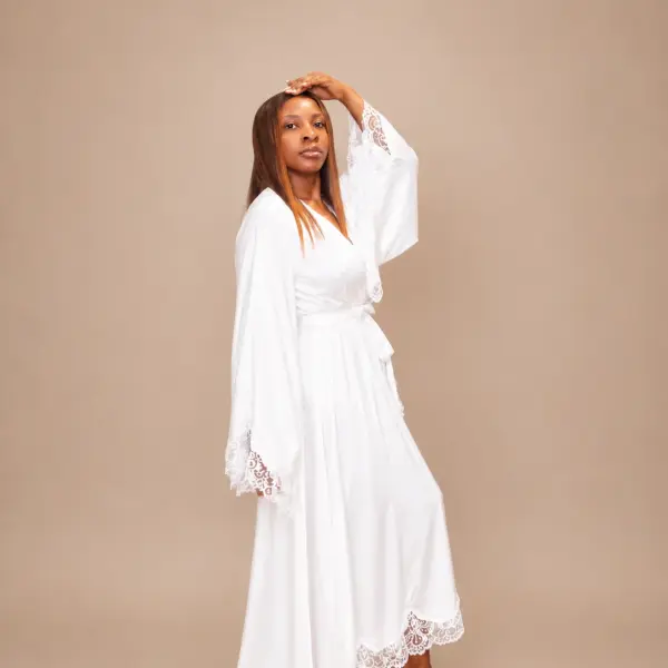 Vacation Ice Silk Flowing Robe