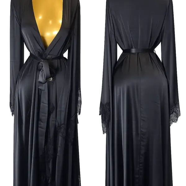 Vacation Ice Silk Flowing Robe