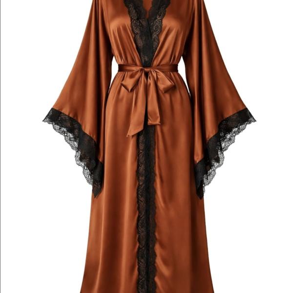 Ehi_Luxe Ice Silk Satin Robe