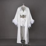 3-Piece Silk Feather Robe Set