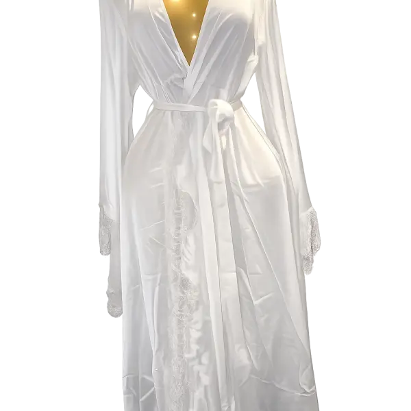 Vacation Ice Silk Flowing Robe