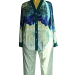 Ehi_Luxe Ice Silk Satin Two-Piece Set