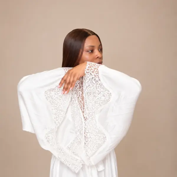 Vacation Ice Silk Flowing Robe