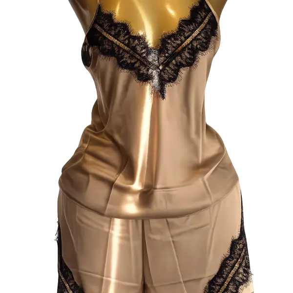 Luxe Satin Lace Two piece sleep set